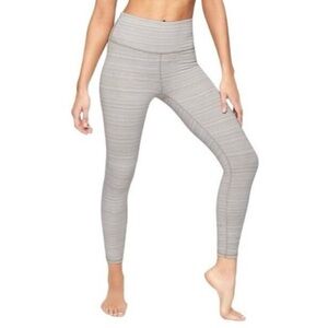 Athleta beige & white leggings! Excellent condition!